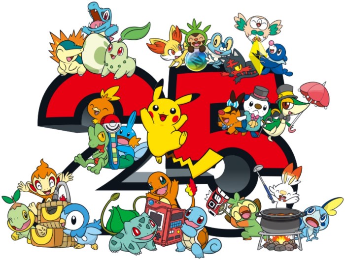 Imagen promocional del 25 aniversario de Pokémon