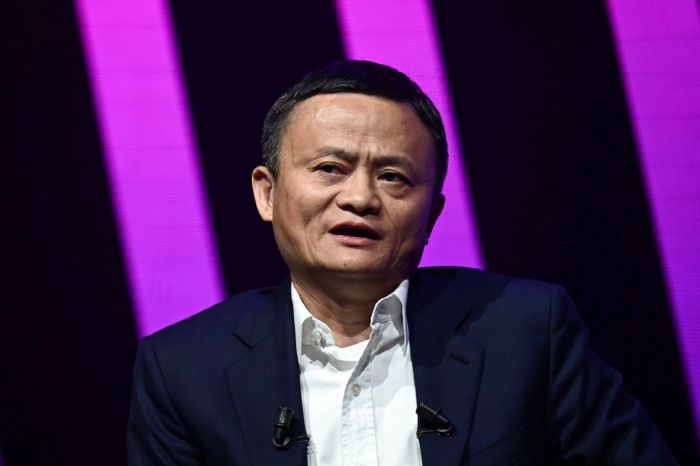 La imagen muestra al empresario chino Jack Ma.