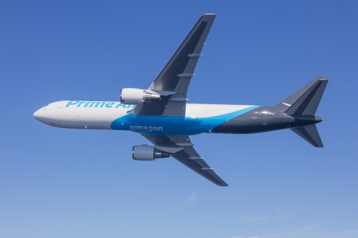 Un avión de la flota de Amazon Air