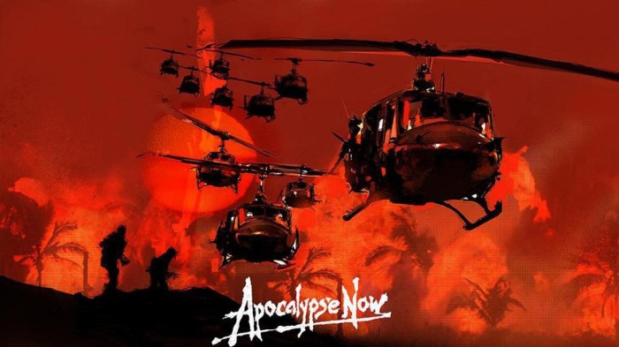 La imagen muestra un cartel de la película Apocalypse Now.