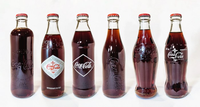 Botellas históricas de Coca-Cola