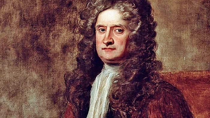 La imagen muestra al físico y matemático inglés, Isaac Newton.