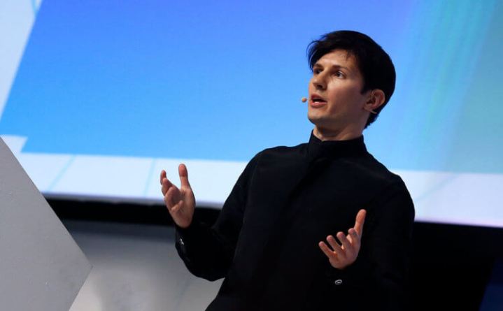 The image shows Pavel Durov, founder of Telegram.