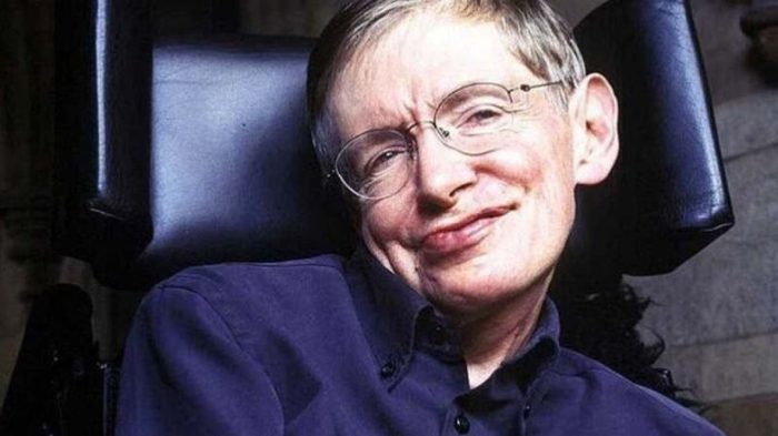 La imagen muestra al célebre físico Stephen Hawking.