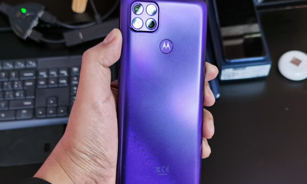 Parte trasera del Moto G9 Power