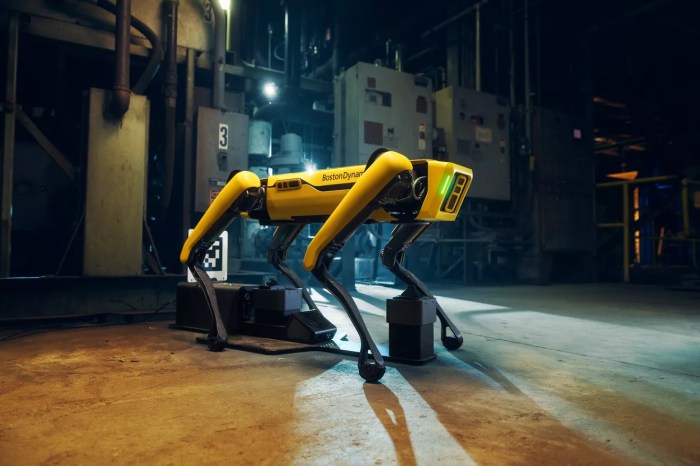 La imagen muestra la nueva versión de Spot, de Boston Dynamics.