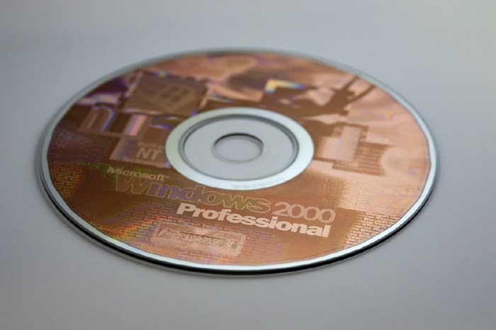 Un disco con Windows 2000