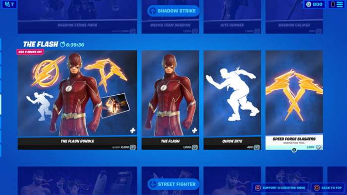 Cómo desbloquear el skin de The Flash en Fortnite