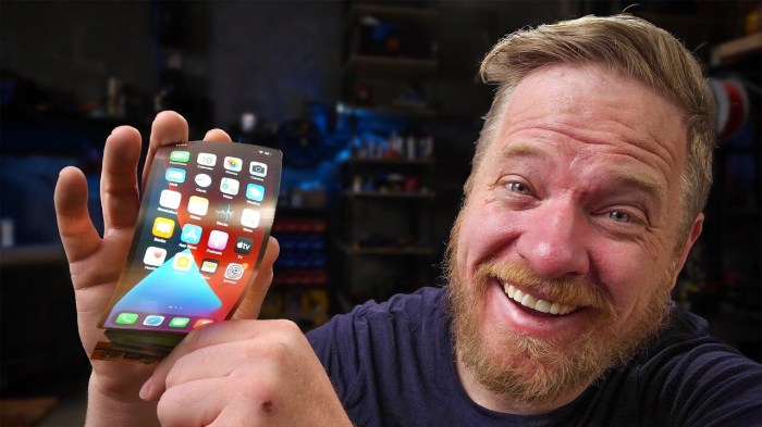 Un youtuber imagina cómo se vería un iPhone plegable