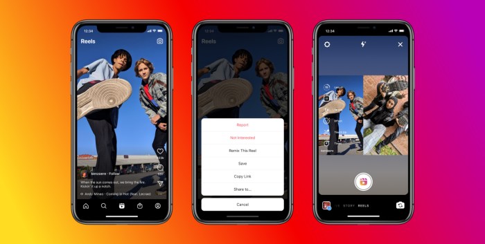 Instagram actualiza Reels con Remix, una función para reaccionar al video de otro usuario