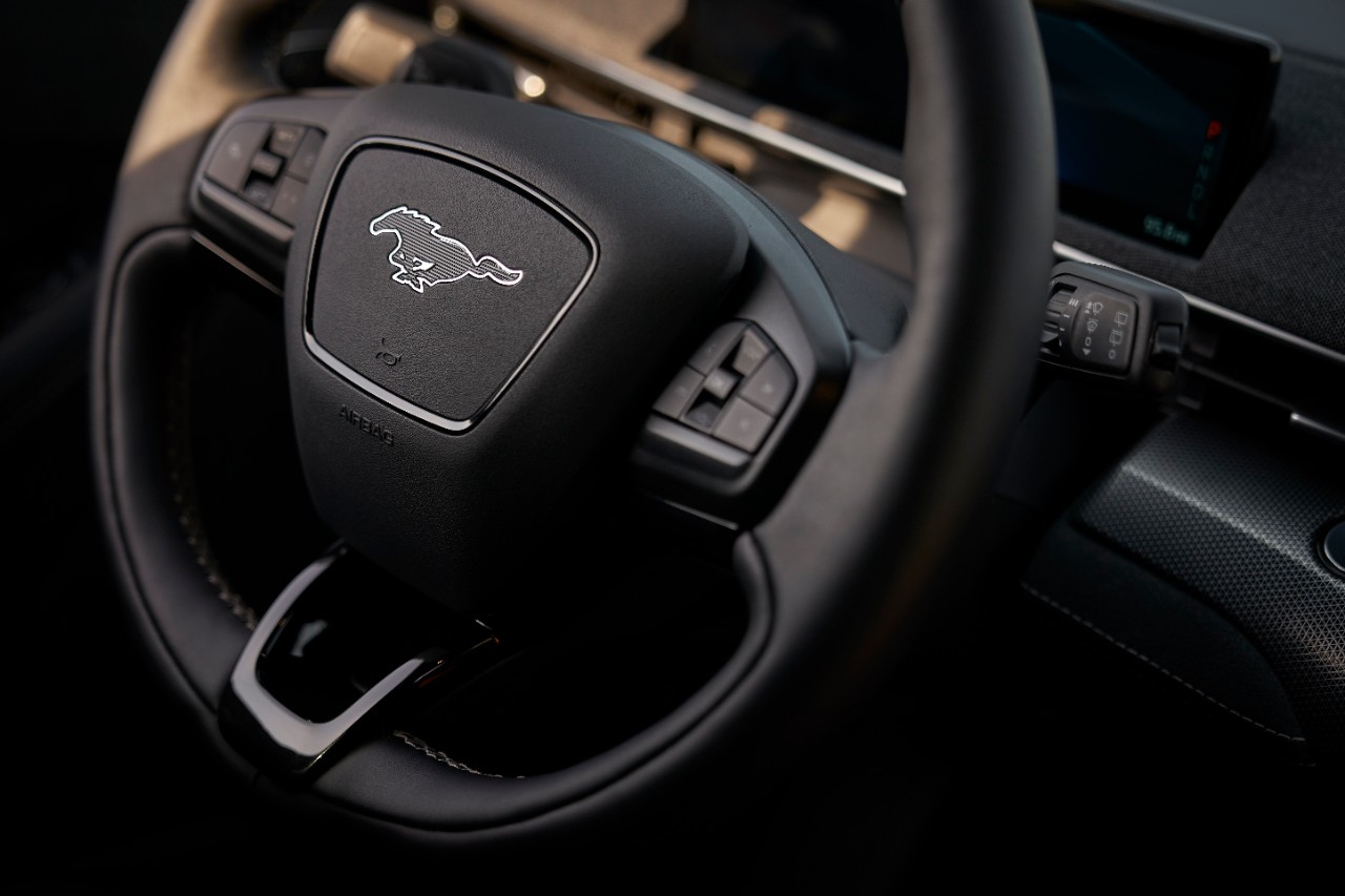 2021 Mustang Mach-E GT steering wheel