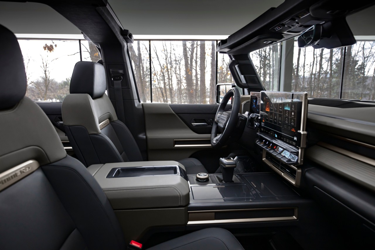 GMC HUMMER EV SUV front seats