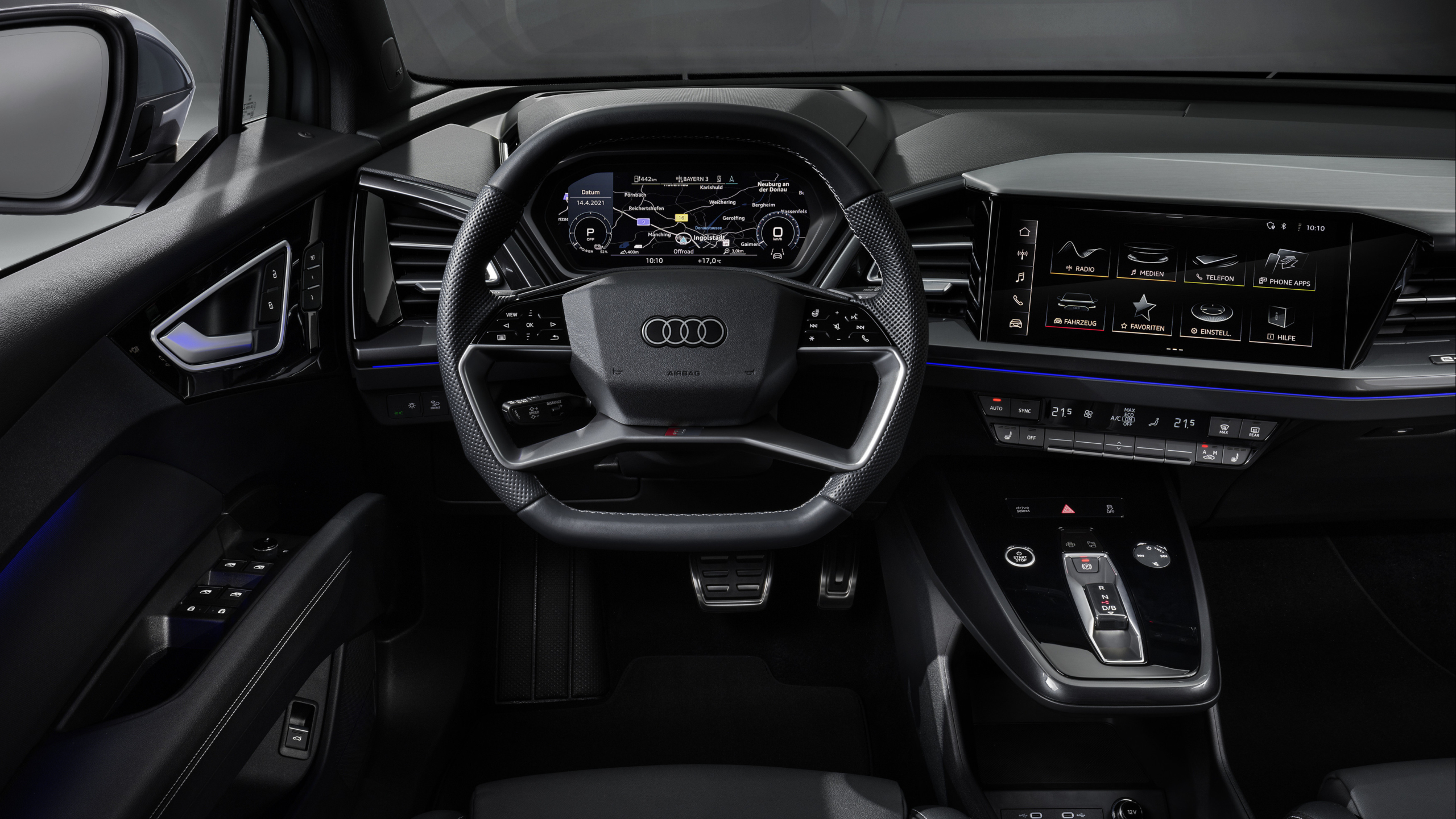 Audi Q4 e-tron steering wheel
