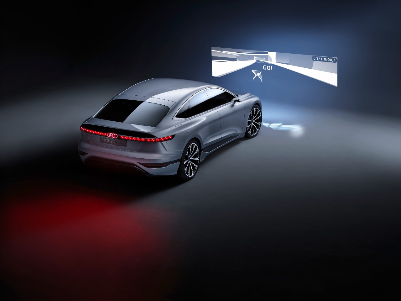 Audi A6 e-tron display