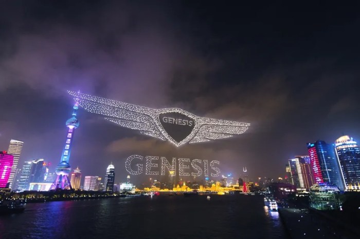 record drones impresionante espectaculo luces china genesis