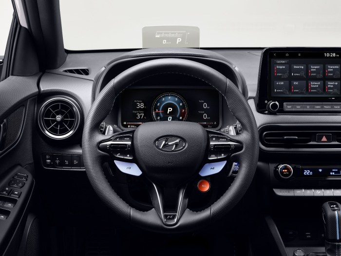 2022 Hyundai Kona N steering wheel