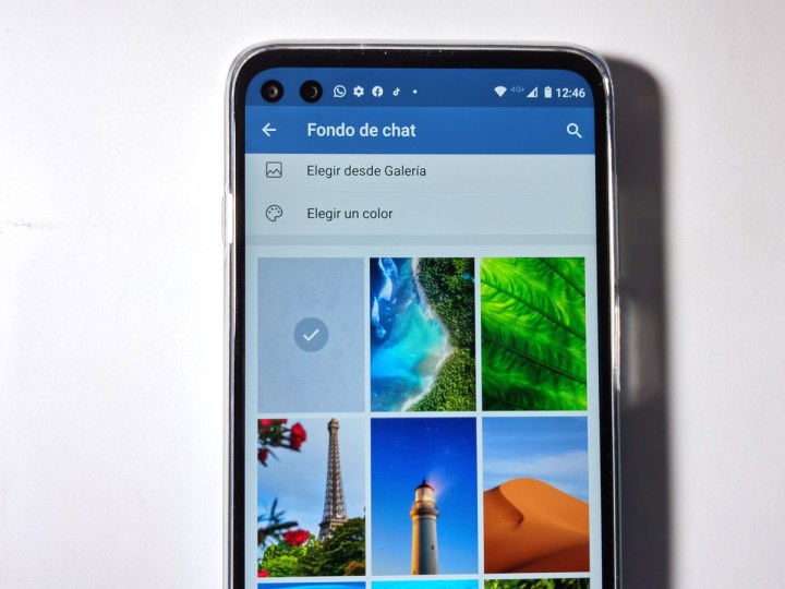 Cómo cambiar el fondo en Telegram