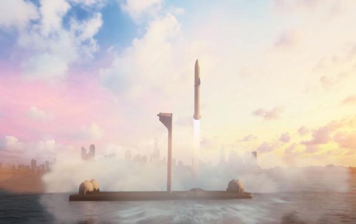 Plataforma de lanzamiento en alta mar de SpaceX