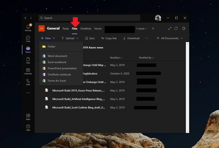 Captura de pantalla para conocer las funciones de Microsoft Teams 2