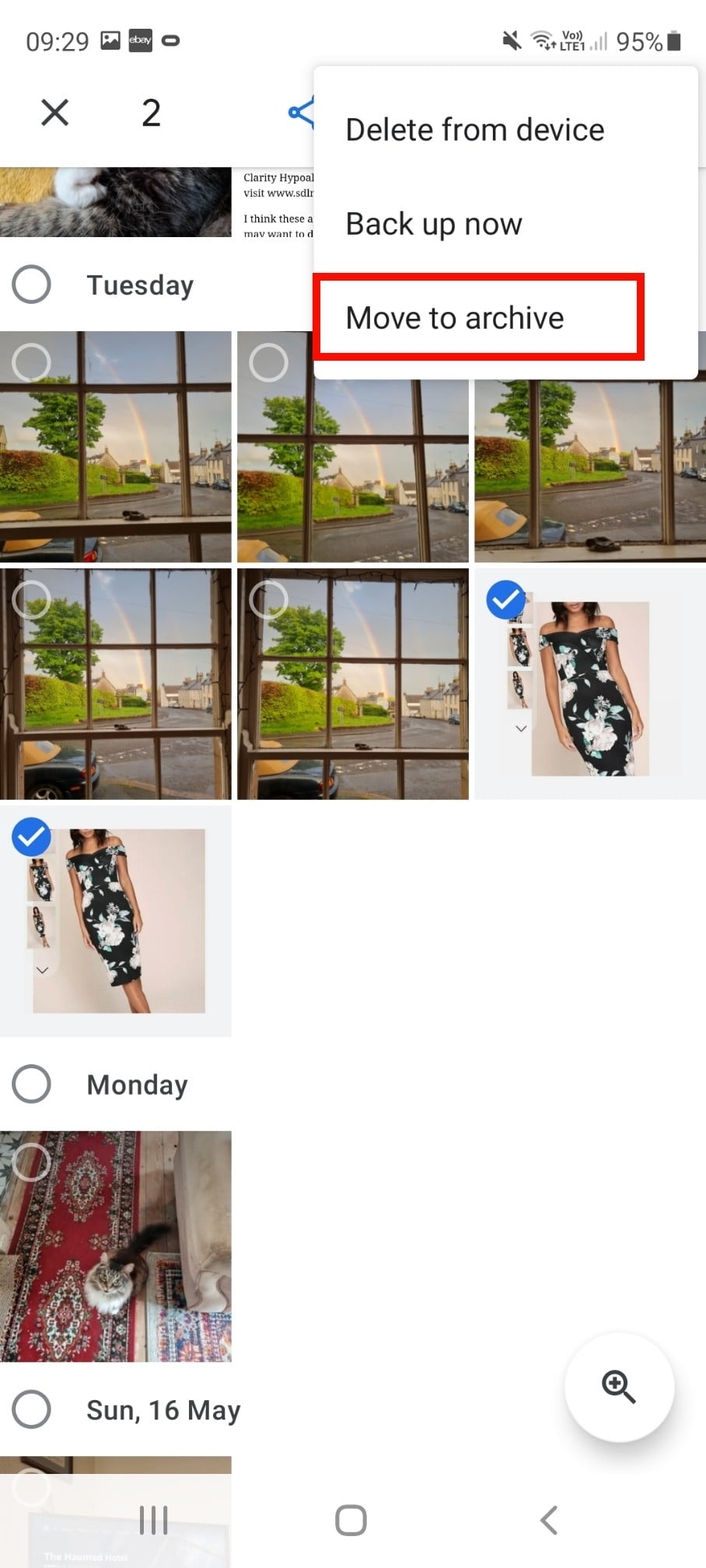 Cómo ocultar fotografías y videos. Google Fotos