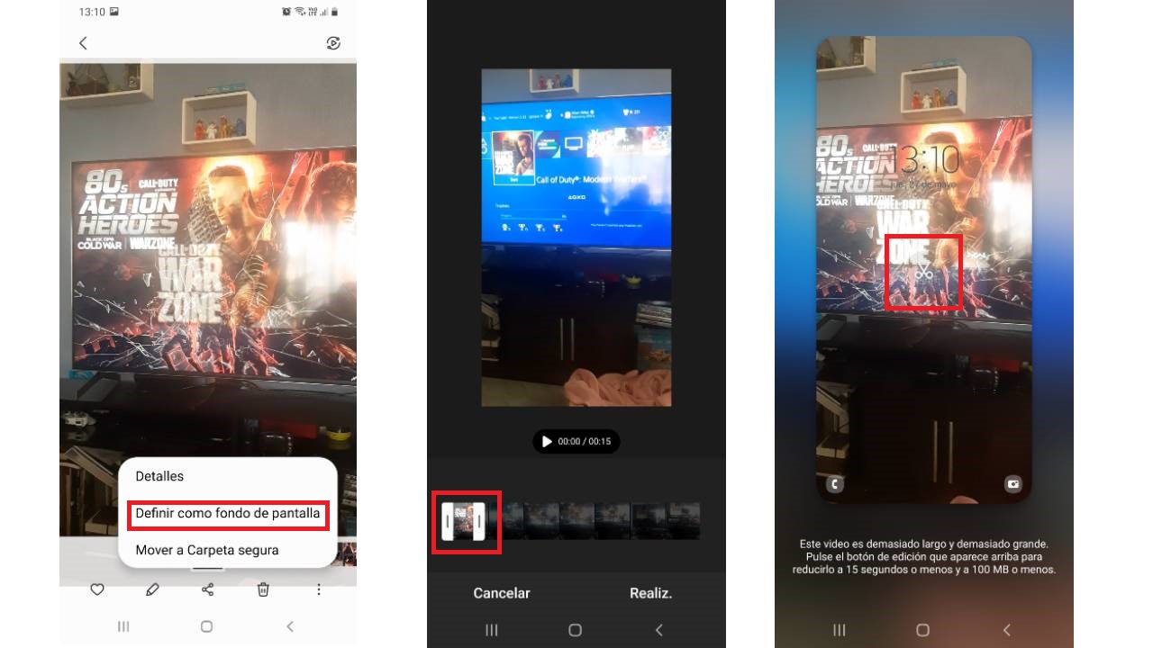 Cómo poner un video como fondo de pantalla en un celular Samsung
