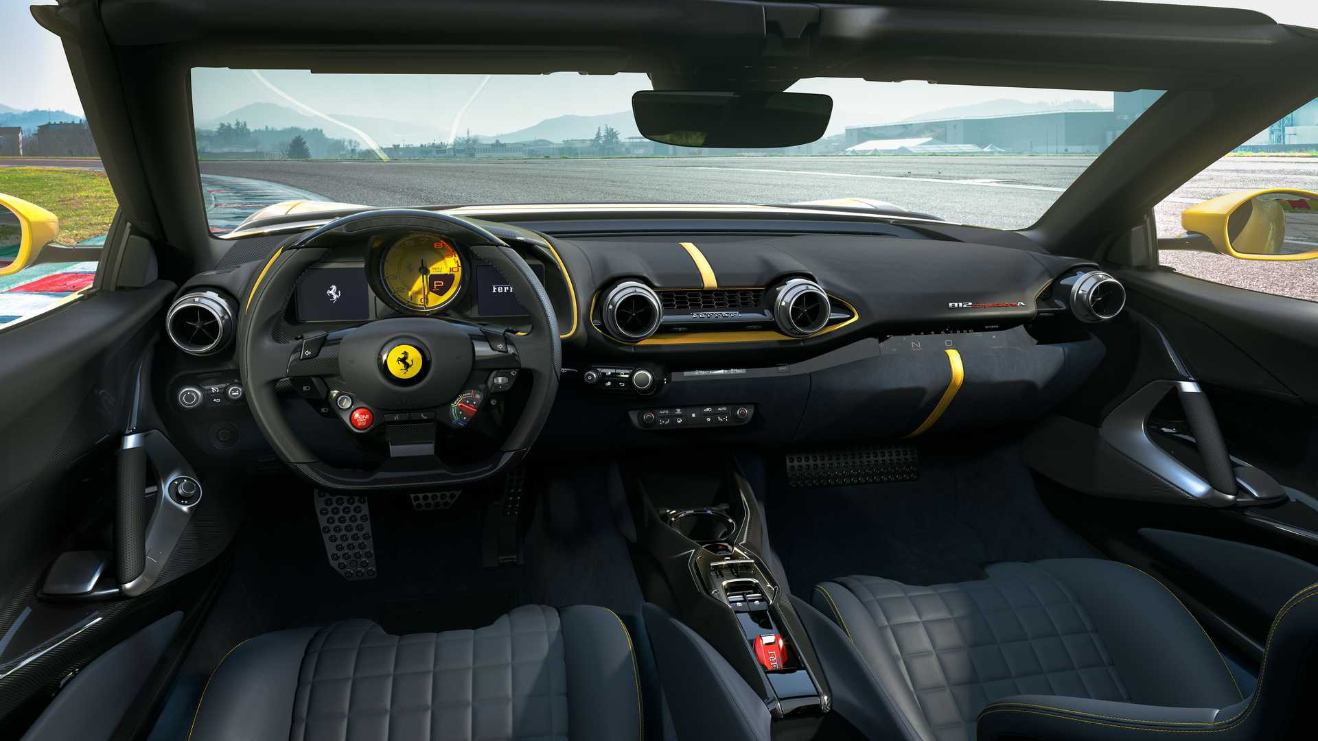 Ferrari 812 Competizione dashboard