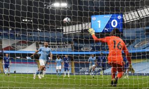 Una imagen del partido entre el Manchester City y el Chelsea por la Premier League 2020/2021