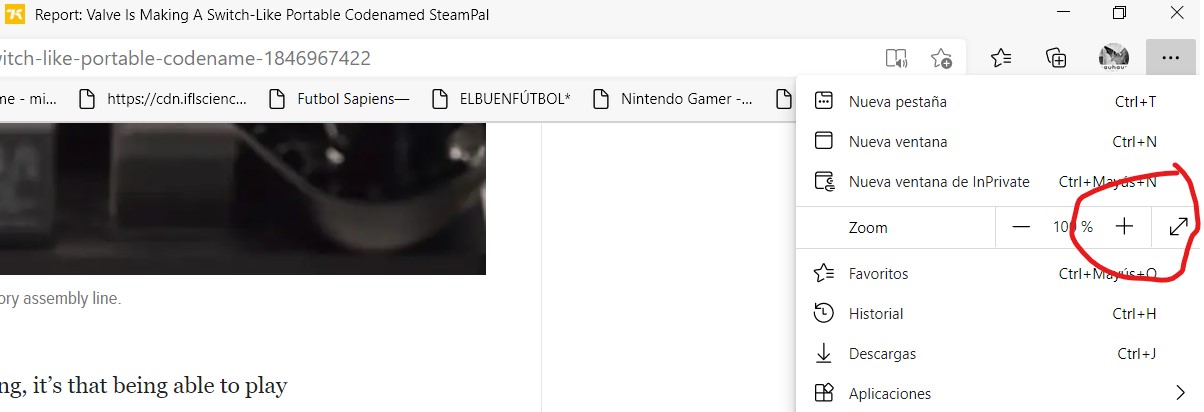 Cómo activar el modo pantalla completa de Edge en Windows 10