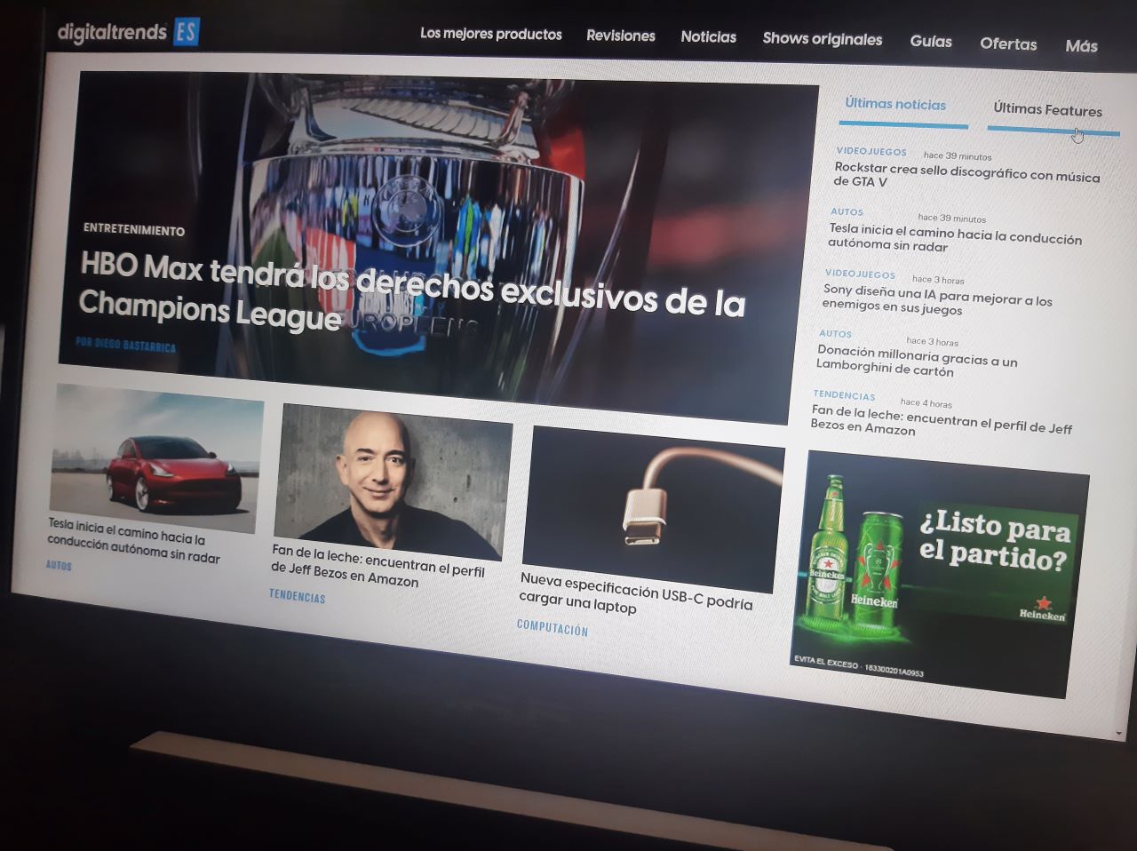 Una imagen de Digital Trends en Español en el modo pantalla completa