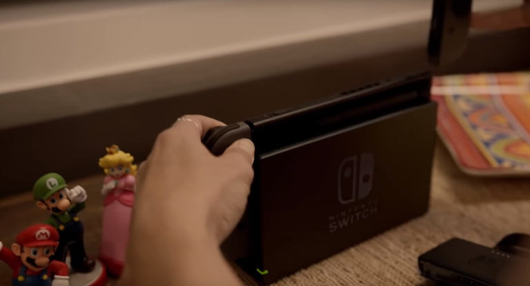 Una imagen del dock de la Nintendo Switch
