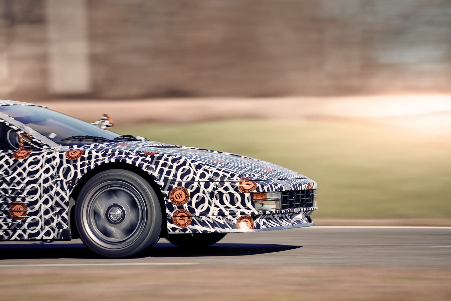 Modernized Ferrari Testarossa hood