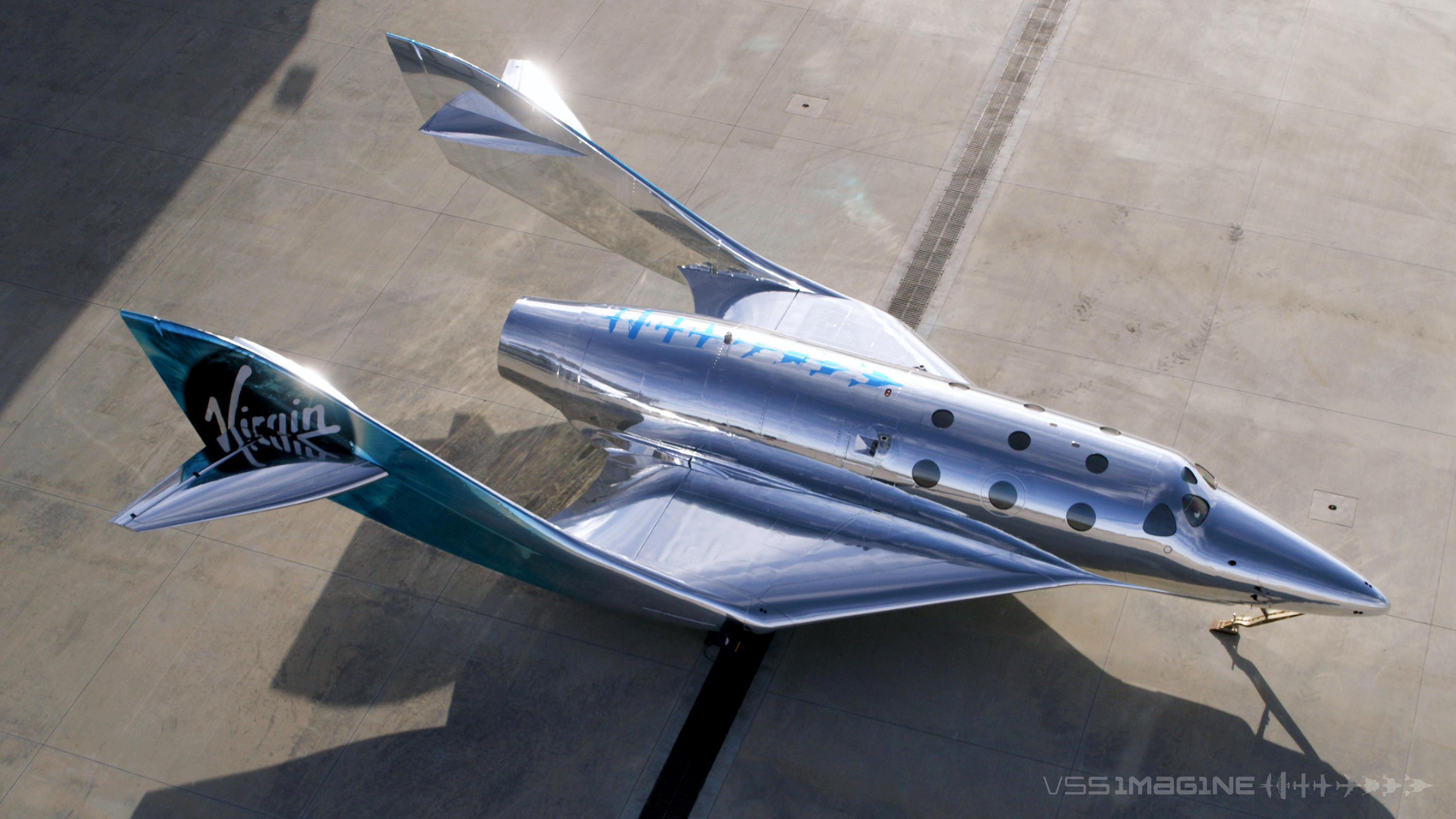 La nave SpaceShipTwo de Virgin Galactic