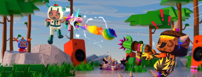 Una imagen del videojuego Blankos Block Party