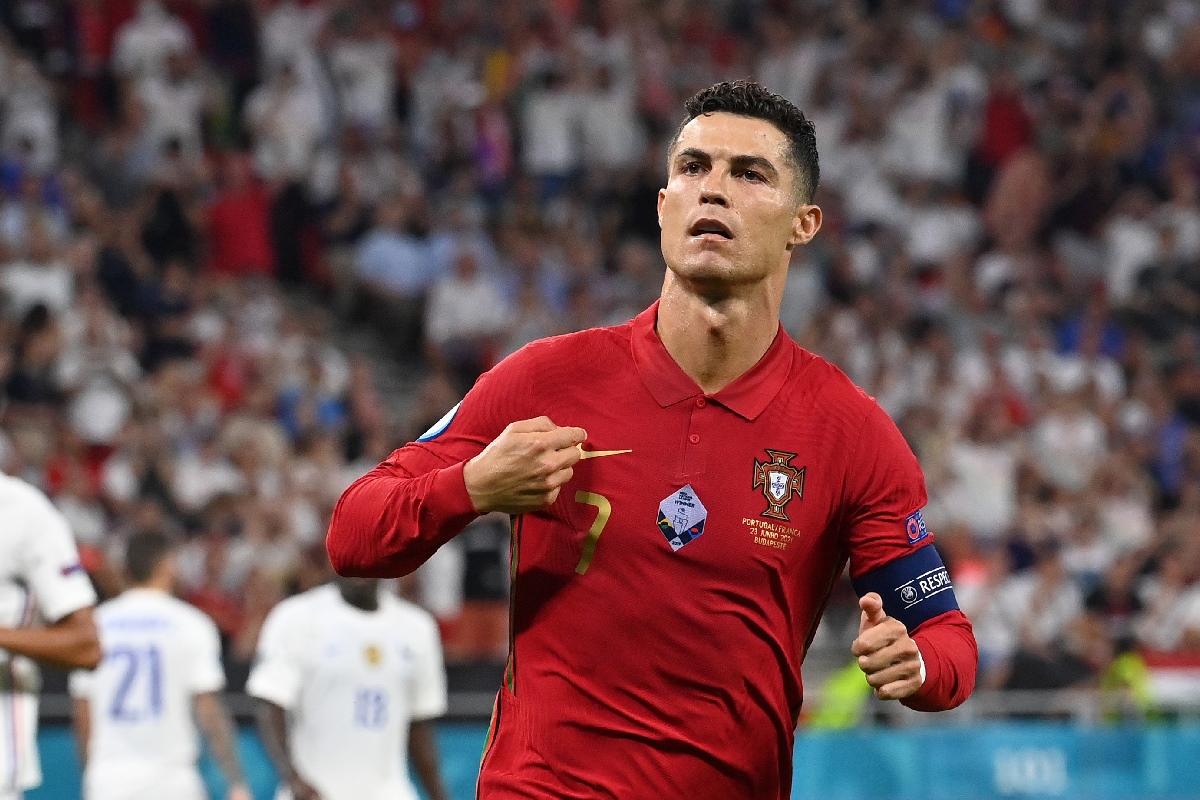 Cristiano Ronaldo celebra un gol en la Eurocopa 2021