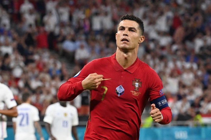 Cristiano Ronaldo celebra un gol en la Eurocopa 2021