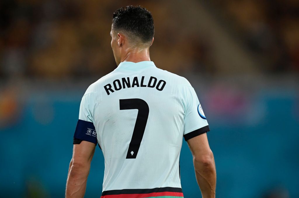 Cristiano Ronaldo en la Eurocopa 2020.