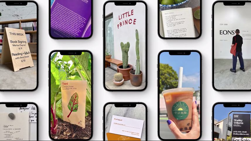 Varios celulares iPhone con imágenes del nuevo iOS 15 para aprender a configurar el Focus mode, modo Enfoque