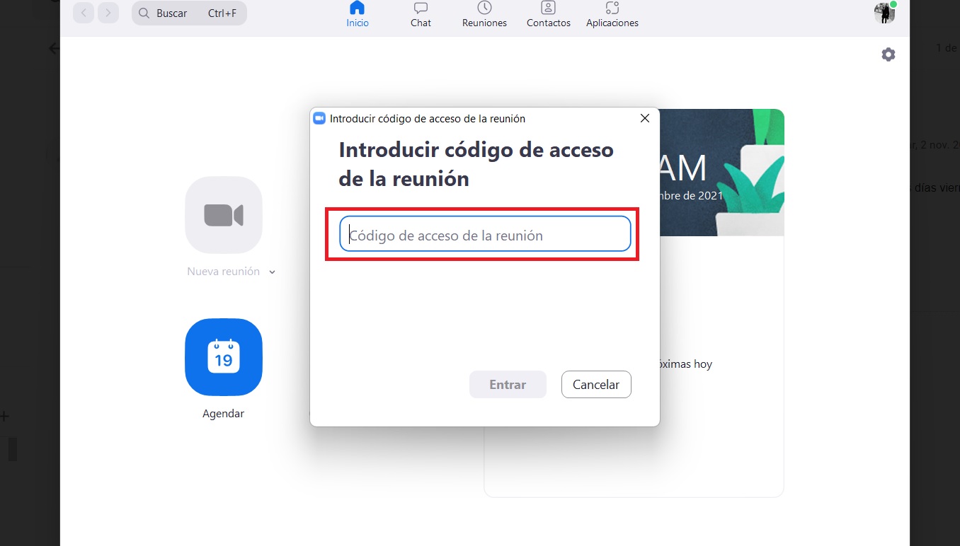 Cómo entrar a una reunión de Zoom