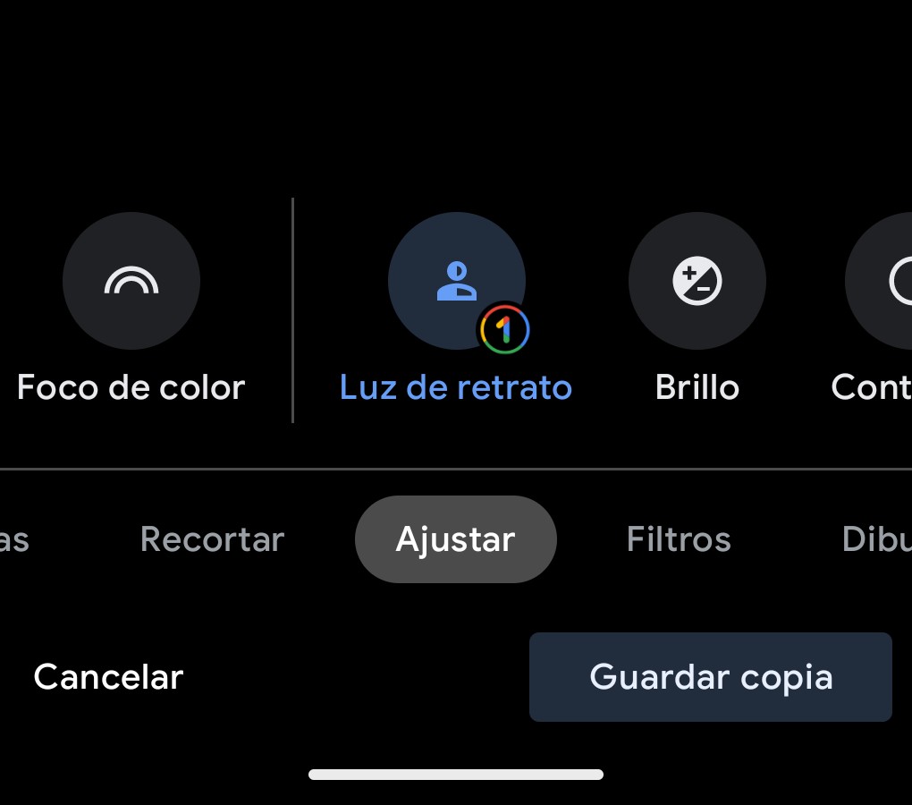funciones de edición de Google Fotos