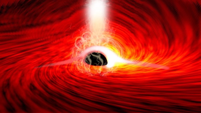 Detectan primeros destellos de luz detrás de un agujero negro