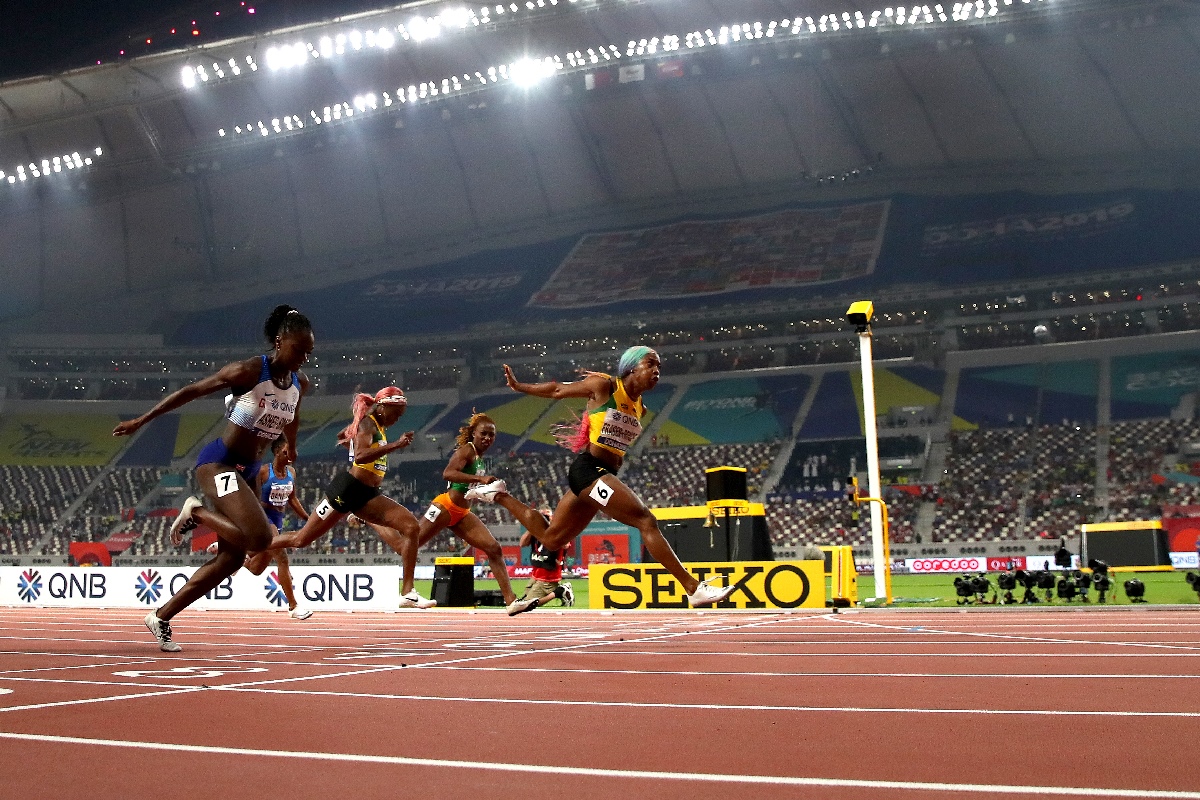 Las jamaiquinas Shelly-Ann Fraser-Pryce y Elaine Thompson-Herah son las favoritas para los 100 metros planos femeninos.