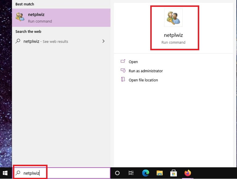 Acceder al comando netplwiz Run en Windows 10 para eliminar la contraseña de inicio de sesión de una computadora.