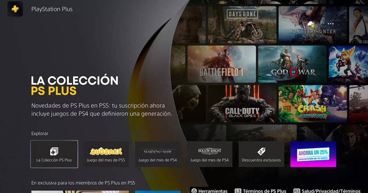 Una imagen de la PS Plus Collection