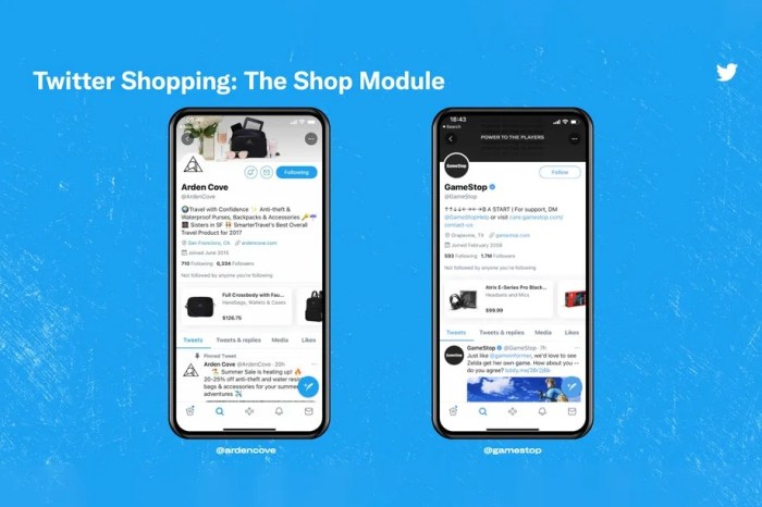 Twitter prueba una nueva sección de compras para las empresas