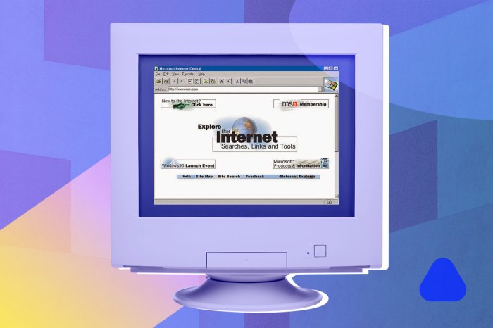 Así era la primera versión de Microsoft Internet Explorer