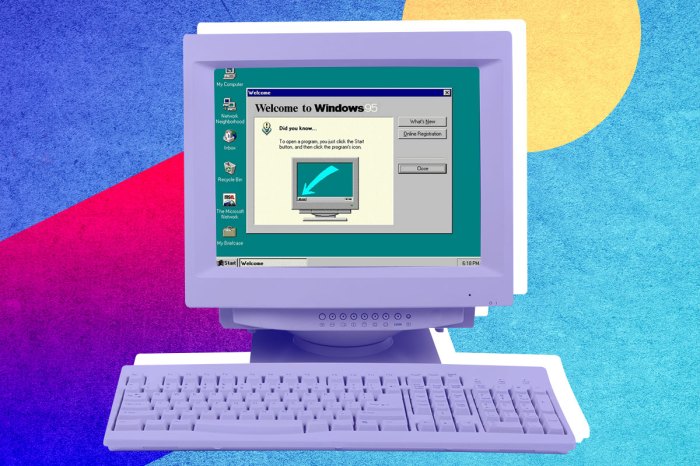 Una imagen alusiva a Windows 95
