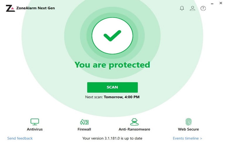 ZoneAlarm Free Antivirus, uno de los mejores antivirus gratuitos para PC.