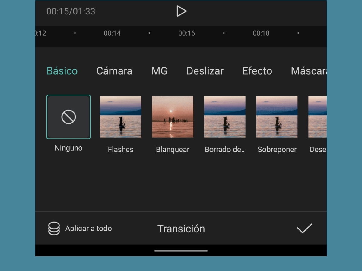Transiciones en CapCut