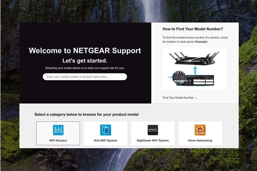 Página de soporte de Netgear para aprender a actualizar el firmware del router