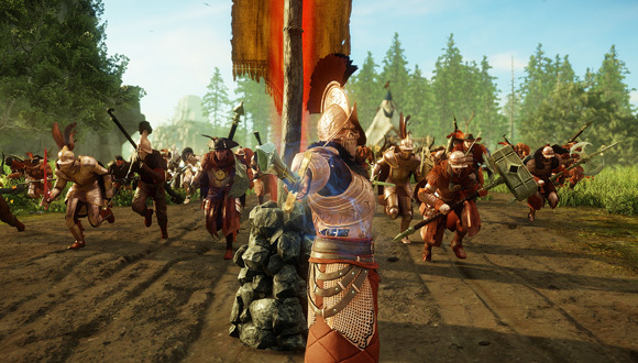 Una imagen de la beta abierta del videojuego New World